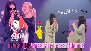 Blackpink's sweet moment: Rosé gives her warm coat to Jennie | Lisa, Jisoo  cũng lạnh kìa Rosé 🥰❤️