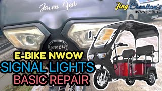 EBIKE NWOW SIGNAL LIGHTS ISSUE BASIC REPAIR |FIXED