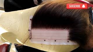 How to make Kim k closure||Diy 2by5 closure ventilation.#diy #youtubeshorts #everyone