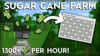 I made automatic giant sugarcane farm minecraft gameplay #1