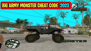 Army Monster Cheats for GTA San Andreas ( New 2023 ) | SHAKEEL GTA