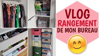 VLOG 🤗 Rangement de mon bureau ! | La Vie En Rousse