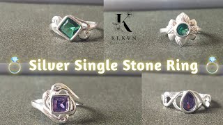 Single Stone Ring ll Silver Ring ll New Fancy Ring ll Klkvn jewellers