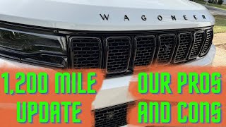 2022 Jeep Wagoneer Carbide - 1,200 Miles - Pros and Cons