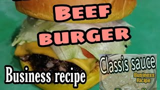 HOW TO MAKE BEEF BURGER TWIS WITH ROSEMARY LEAVES