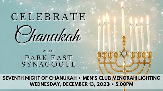 Seventh Night of Chanukah - Men's Club Menorah Lighting