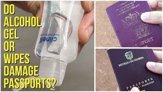 Does Cleaning Your Passport with Alcohol Gel or Wipes Damage it?