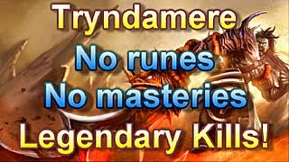 League of Legends Tryndamere is Runeless and Masteryless