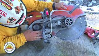 The Spec Show - Replacing the drive belt on a cutoff saw (Kaliher)