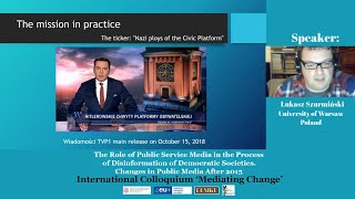 Łukasz Szurmiński: The role of public service media in the process of disinformation (...)