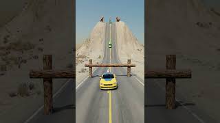 Cars & Truck with train Tanker vs Logs Trap Crash - BeamNG Drive  #beamngdrive