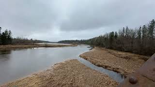 Time-lapse video of tide coming upriver near Salisbury NB, Canada. April 7, 2024.