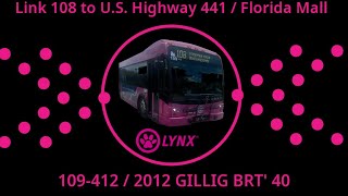 109-412 on Link 108 to South U.S. 441 / Florida Mall