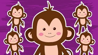 Nursery Rhymes and Kids Songs | Five Little Monkeys