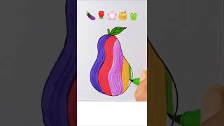 🍆🌹🍯🌸🫑 satisfying creative art || #shorts #art