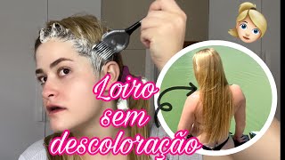 COMO EU FICO LOIRA SEM DESCOLORAÇÃO 👱🏻‍♀️🍯 | Wella 10/1