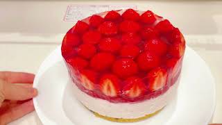 Клубничный чизкейк｜Strawberry cheesecake #чизкейк #выпечка #рецепты #Клубничный #cheesecake #cake