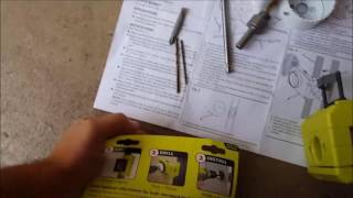 Installing a dead Bolt and or Door knob Ryobi Door Lock Install Kit