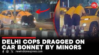 Traffic cops dragged on car bonnet by minors in Delhi, FIR registered | Hit-and-run