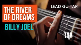 ( Lead Guitar ) The River of Dreams - Billy Joel - Easy Fingerstyle Guitar Tutorial TAB