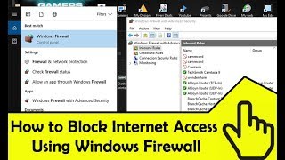 How to Block programs on Windows 10 firewall!