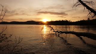 Sunset Time Lapse Over Log Bay - Lake George NY With Sony Camera