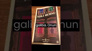 Aşk-ı Memnu - Halit Ziya Uşaklıgil #shorts  #kitap