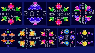 new year muggulu 2022/sankranthi chukkala muggulu/sankranthi rangolis/new year kolams/sankranthi