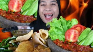 SAHURNYA EXTREME, TUMIS CABE IJO, PERKEDEL, RAWON, LALAPAN, SAMBEL TERASI MUKBANG