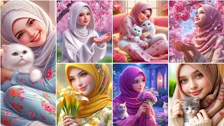 Cute Cartoon girls profile picture | cute profile pic for girls | Cartoon name letter DPS for girls