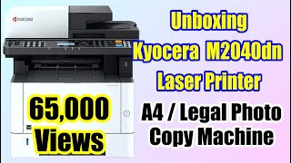 Kyocera M2040dn Unboxing And Review