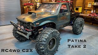 Re Weathering the Yota Hilux Cab on the RC4wd C2x, fixing past Patina mistakes