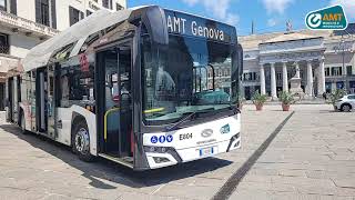 Nuova tappa del progetto elettrico genovese. Presentati i nuovi bus full electric Solaris