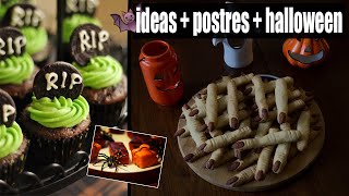 7 terroríficos y deliciosos POSTRES para HALLOWEEN 🎃 / Comida para Halloween - it's Me Skay