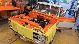 "She is alive!"    first-time start up!     1970 Chevy C10 Pickup Truck short bed