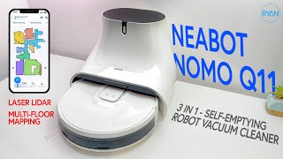 UPGRADE YOUR CLEANING GAME:  NEABOT Q11 Self-Emptying Robotic Vacuum -  4000Pa SUCTION & LIDAR Navig