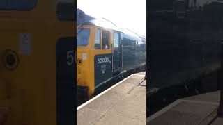 50035 ‘Ark Royal’ at Kidderminster Town Station on the Severn Valley Railway 24/9/2022