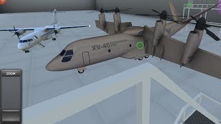 TURBOPROP FLIGHT SIMULATOR-VISIT THE NEW INCOMING PLANE-XV-40 EXPERIMENTAL VTOL-ANDROID GAME-[2K]