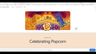 Faccio il Doodle dei popcorn / DoodlediGoogle #1