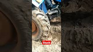 stuck in mud.