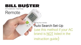 Bill Bu$ter Air Conditioner Remote Control - Australia Auto Search Method instructional video