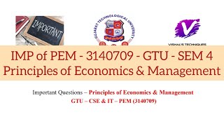 IMP in Principles of Economic & Management - 3140709 | GTU IMP Questions of PEM | CSE & IT SEM 4