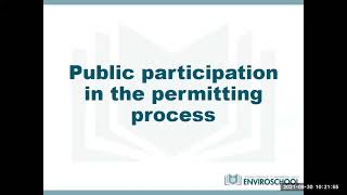 LDEQ Enviroschool Webinar – Understanding Public Participation