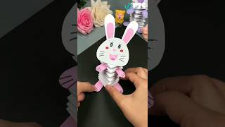 DIY Jumping Rabbit || Jumping Rabbit Craft || Origami Rabbit 🐇🐇 #trending #ytshorts #viral #art