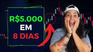 COMO EU FIZ R$5.000,00 DE LUCRO EM 8 DIAS COM OPÇÕES DIGITAIS *day trade na prática*