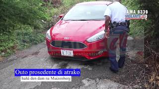 Outo prosedente di atrako hañá den dam na Muizenberg