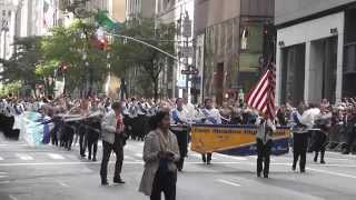 Columbus Day Parade NYC 2013 East Meadow High School Marching Band