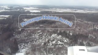 Helsinki approach during May with plenty of snow still on the ground aboard a Finnair A320 from LHR.