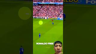 Ronaldo's long shot turned into a goal #messi #football