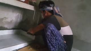 Room floor tile install almari || room almari me tile kaise lagaye